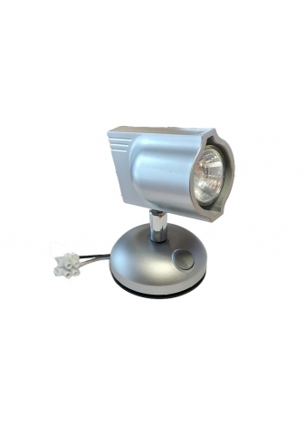 Lampa lampka sufitowa 12V 20W przyczepy kampera srebrna