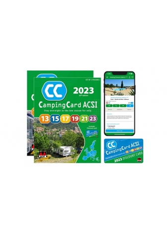 Karta Przewodnik Place kempingowe 2023 ACSI CampingCard