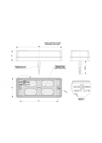 Lampa cofania LED 12V 24V Jakość