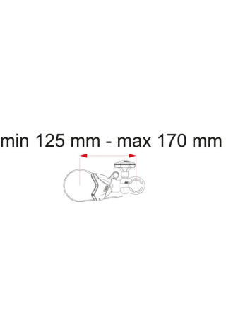 Uchwyt do bagażnika Bike Block Fiamma Pro S1 Czarny