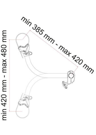 Uchwyt do bagażnika Bike Block Fiamma Pro S3 Czarny