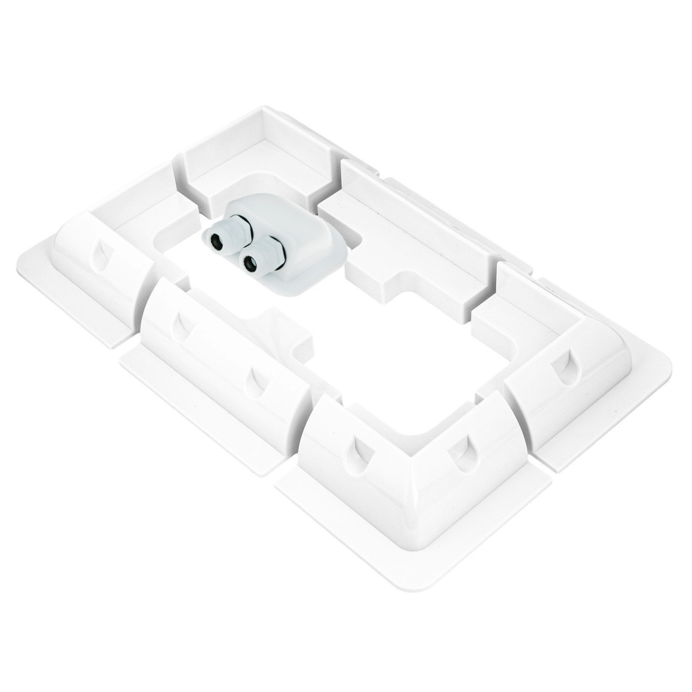 Narożniki montażowe do solara 6szt. + przelotka zestaw