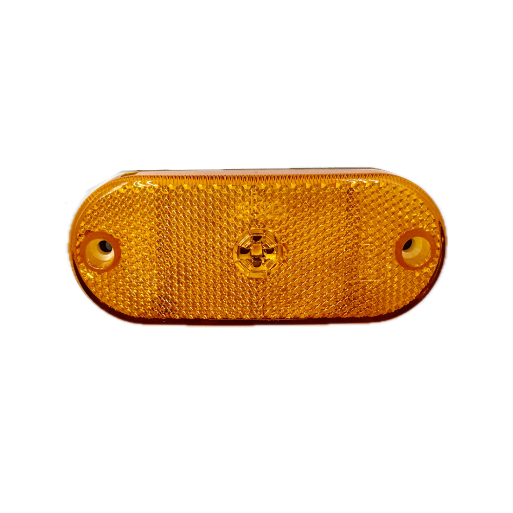Lampa obrysowa 12V LED Jokon pomarańczowa z podkładką