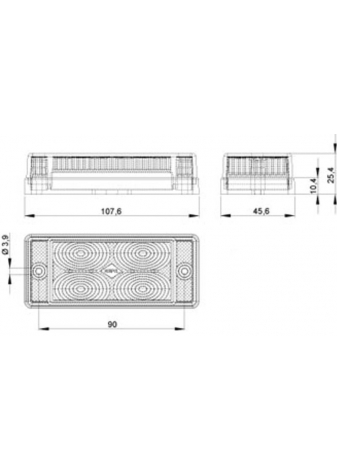 Lampa przeciwmgłowa LED 12/24V