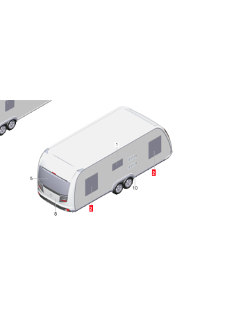 Szyba  boczna 800x900mm TABBERT CELLINI